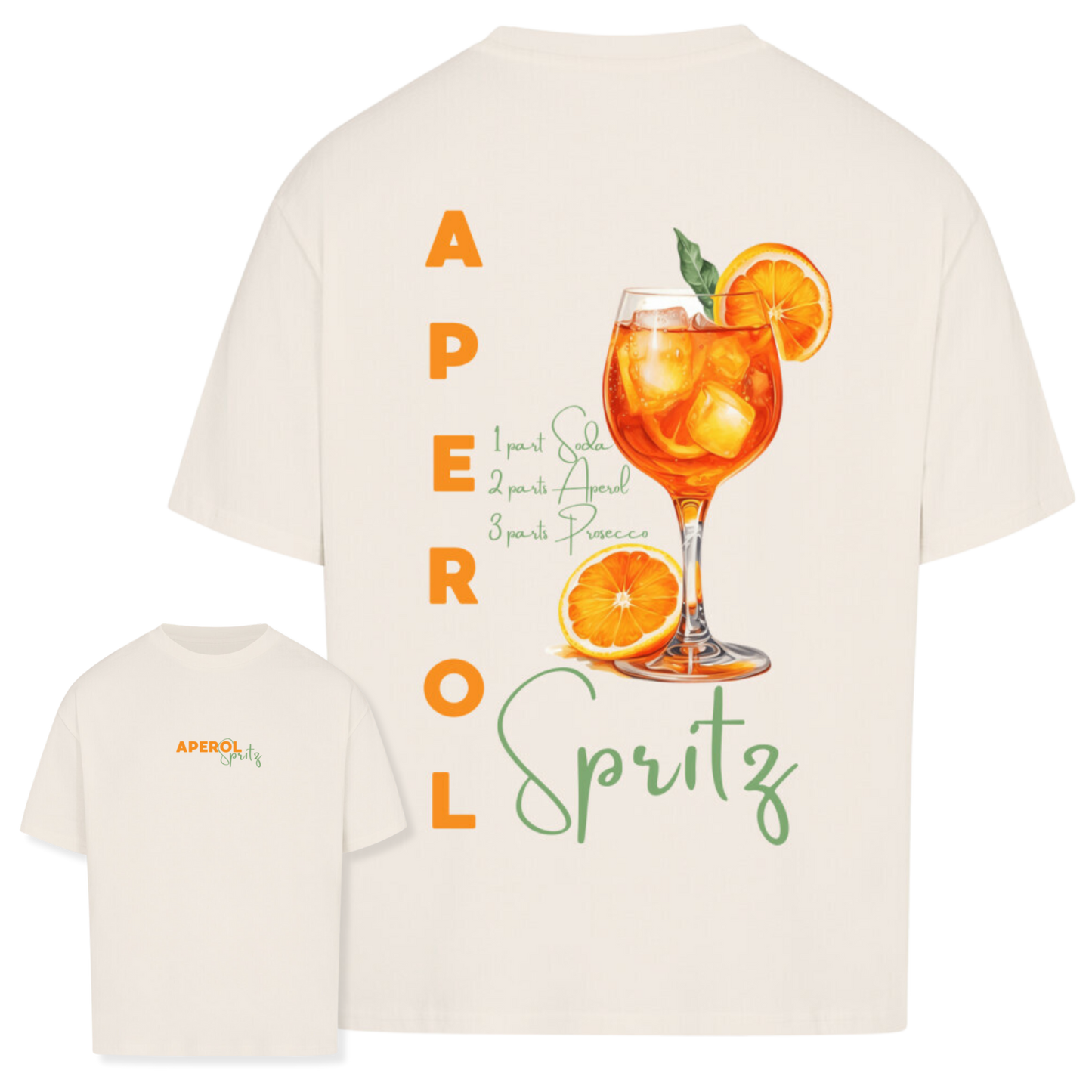 Aperol Spritz [Parts] - Oversized Shirt