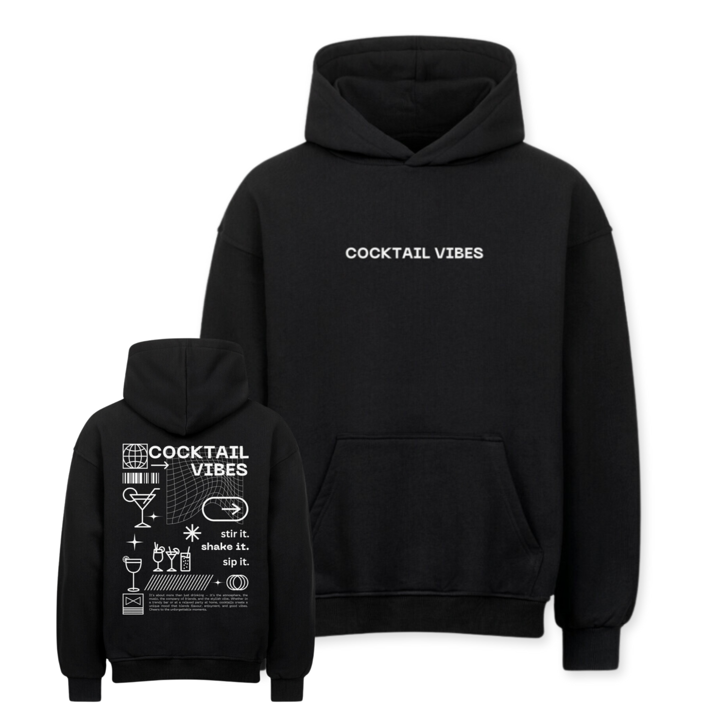 Cocktail Vibes - Oversized Hoodie